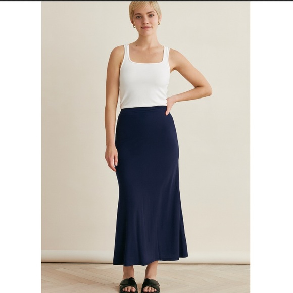 Marine Layer - Navy Maxi Skirt - Picture 1 of 7